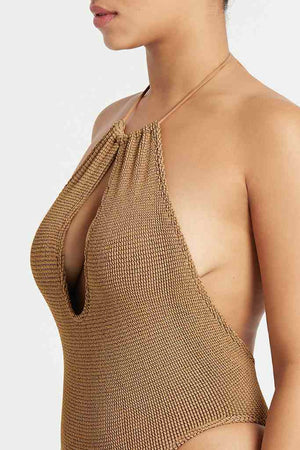 Bond-eye Bisou One Piece - Fawn Lurex