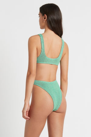 Bond-eye Christy Brief - Aqua Lurex
