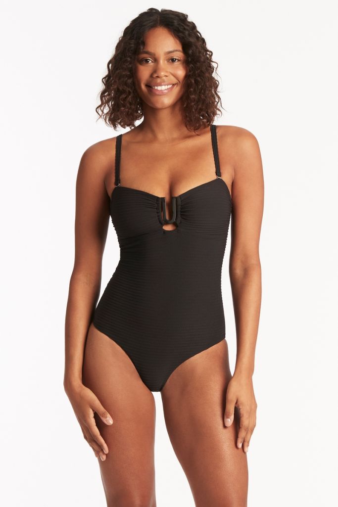 Sea Level Spinnaker U Bar Bandeau One Piece - Spinnaker