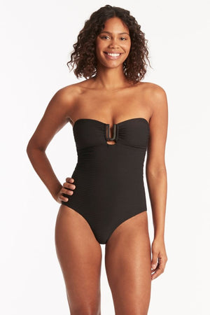 Sea Level Spinnaker U Bar Bandeau One Piece - Spinnaker