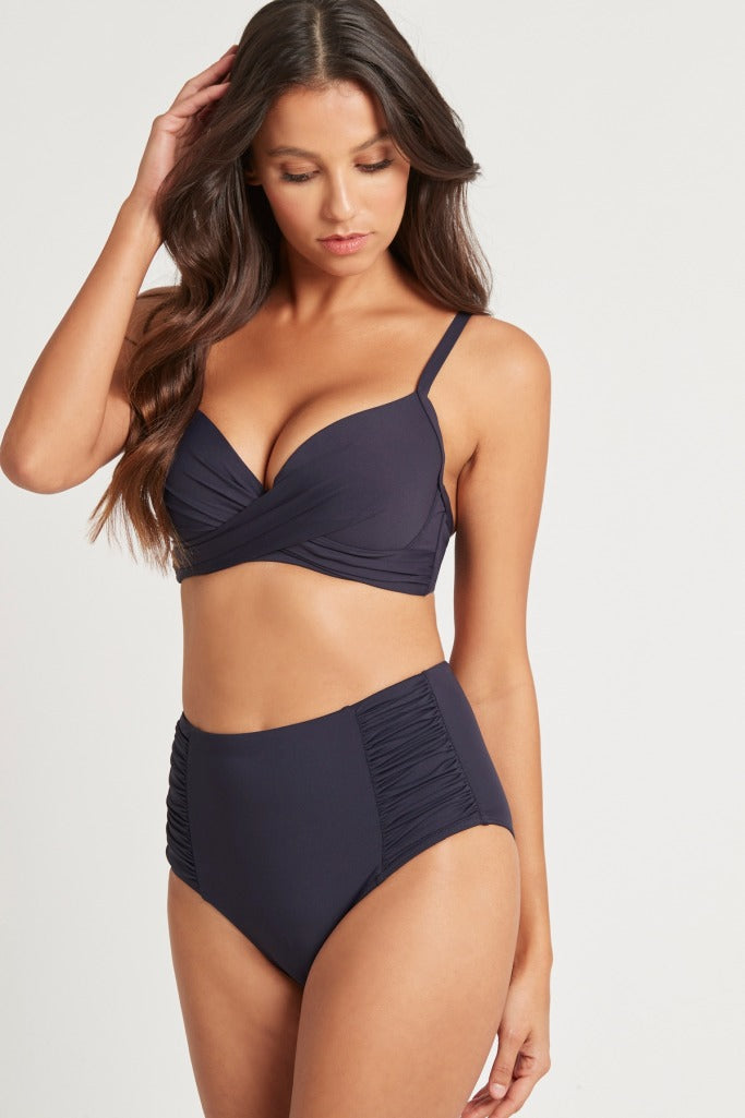 Sea Level Cross Front Moulded Underwire Bra - Eco Essentials