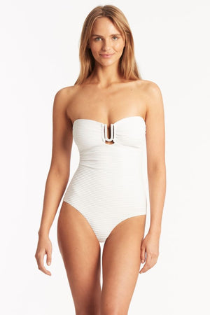 Sea Level Spinnaker U Bar Bandeau One Piece - Spinnaker