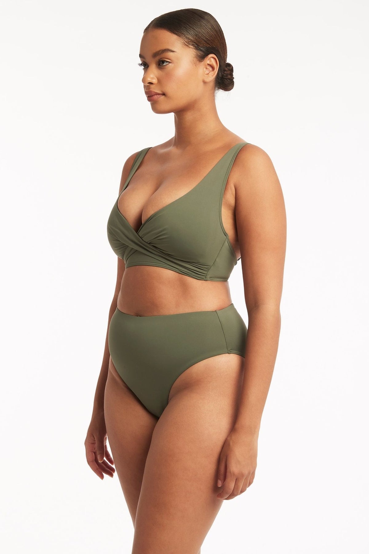 Sea Level Cross Front Multifit Bra Top - Eco Essentials