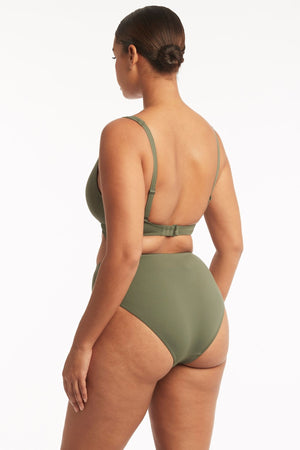 Sea Level Cross Front Multifit Bra Top - Eco Essentials