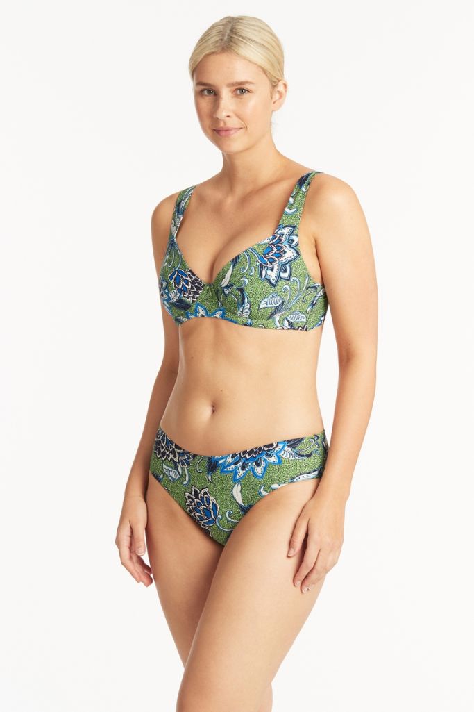 Sea Level Mid Bikini Pant - Pilgrim