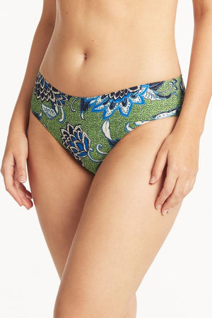 Sea Level Mid Bikini Pant - Pilgrim