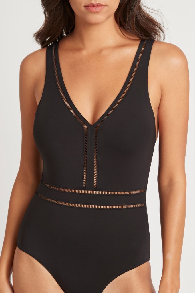 Sea Level Spliced Waisted One Piece - Eco Essentials