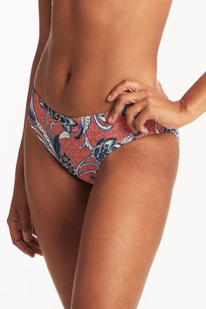 Sea Level Mid Bikini Pant - Pilgrim