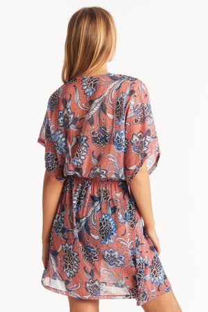 Sea Level Panelled Mesh Kaftan - Pilgrim