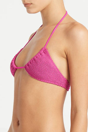 Bond-eye Sofie Triangle Top - Fuchsia Shimmer