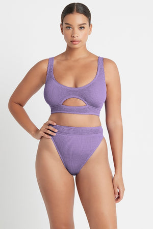 Bond-eye Sasha Crop - Mauve Eco