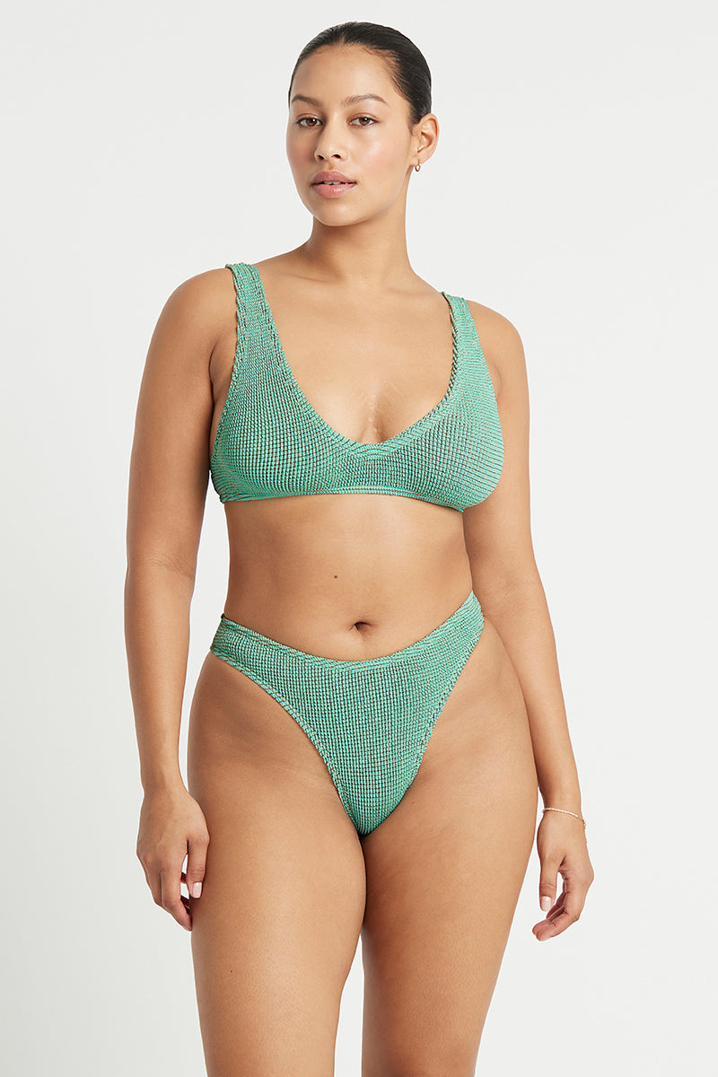 Bond-eye Christy Brief - Aqua Lurex