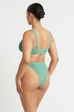 Bond-eye Christy Brief - Aqua Lurex
