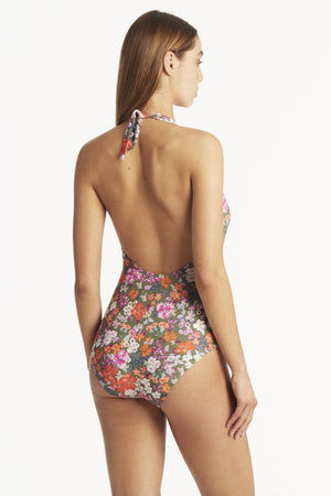 Sea Level Parkland Keyhole Halter One Piece - Parkland