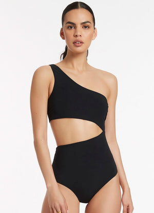 Jets One Shoulder Cut Out One Piece - Jetset