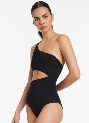 Jets One Shoulder Cut Out One Piece - Jetset