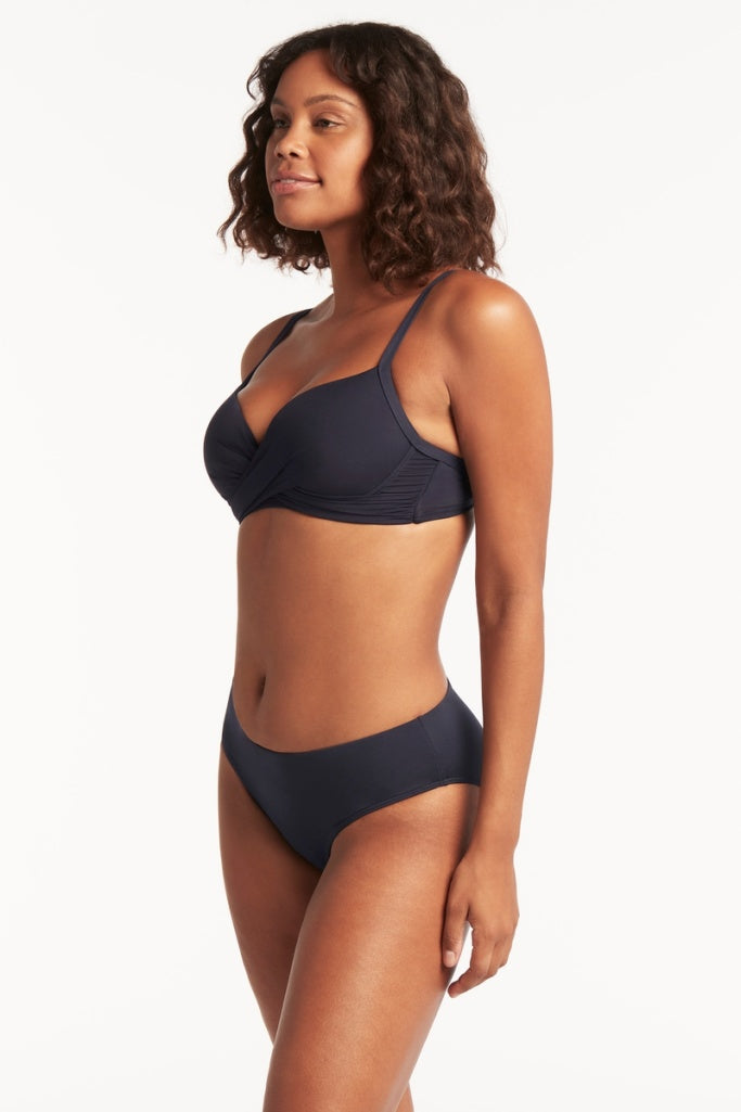 Sea Level Cross Front Moulded Underwire Bra - Eco Essentials