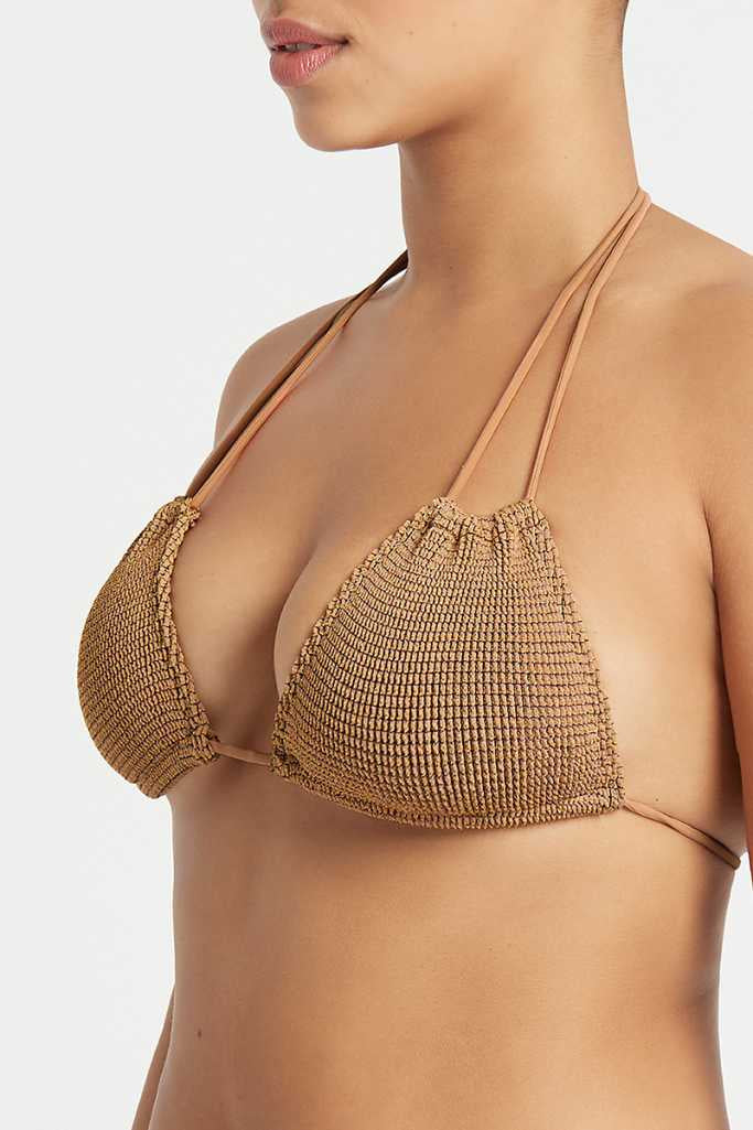 Bond-eye Andy Triangle - Fawn Lurex