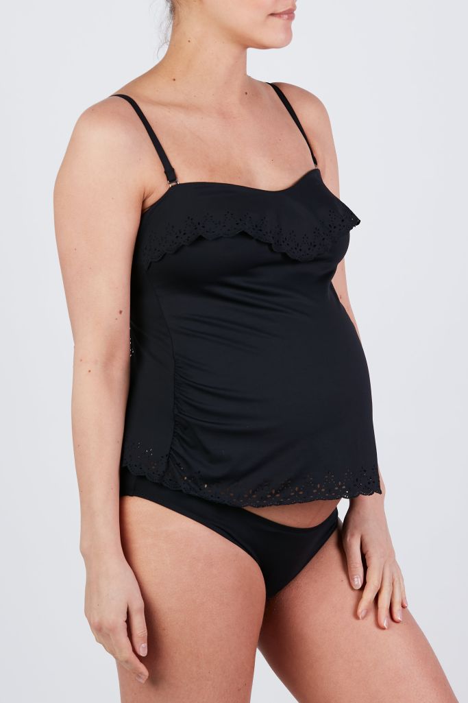 Cache Coeur Maternity Bandeau Tankini Set - Bloom