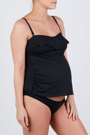 Cache Coeur Maternity Bandeau Tankini Set - Bloom