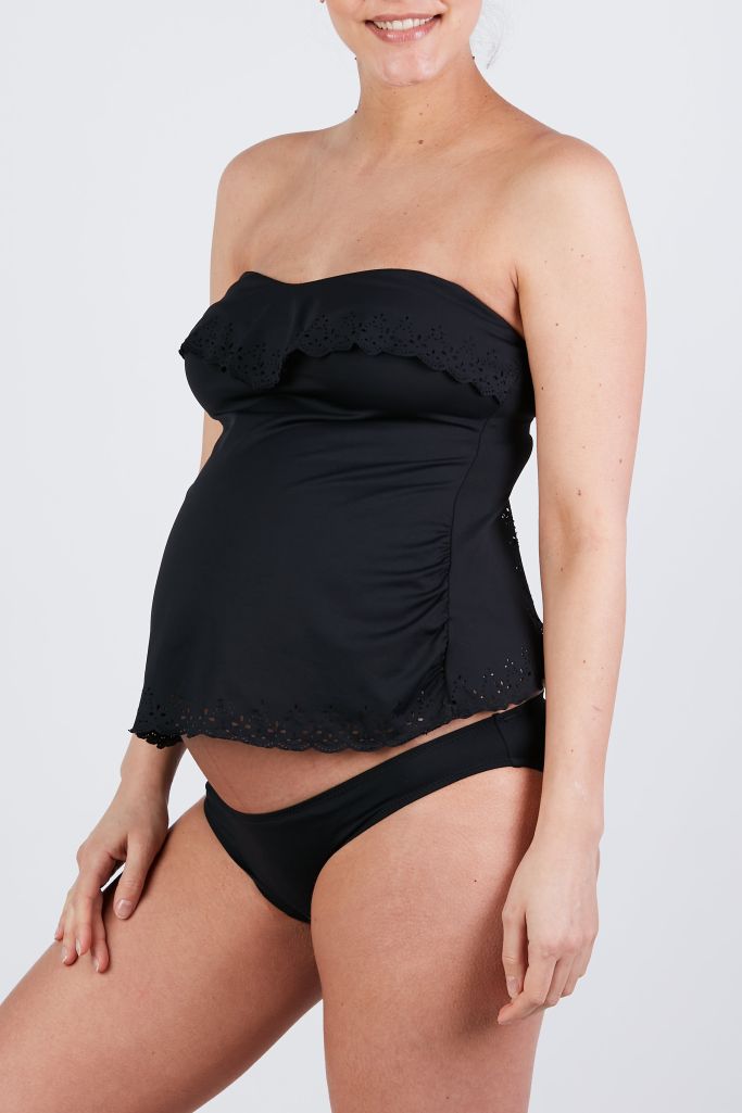 Cache Coeur Maternity Bandeau Tankini Set - Bloom