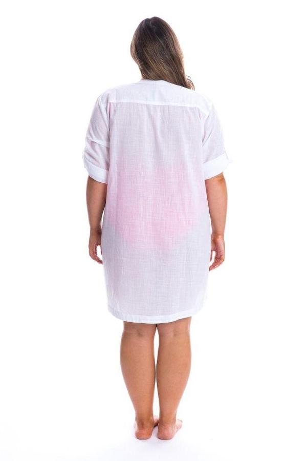 Capriosca Cotton Overshirt - White