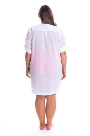 Capriosca Cotton Overshirt - White