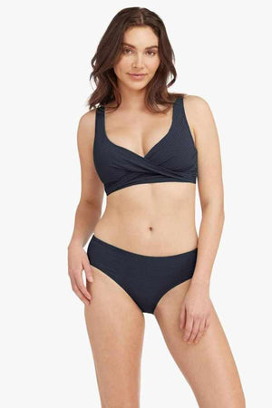 Sea Level Cross Front Multifit Bra Top - Messina