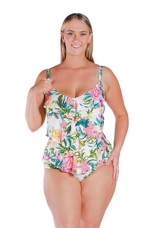 Capriosca 3 Tier One Piece - Bora Bora White