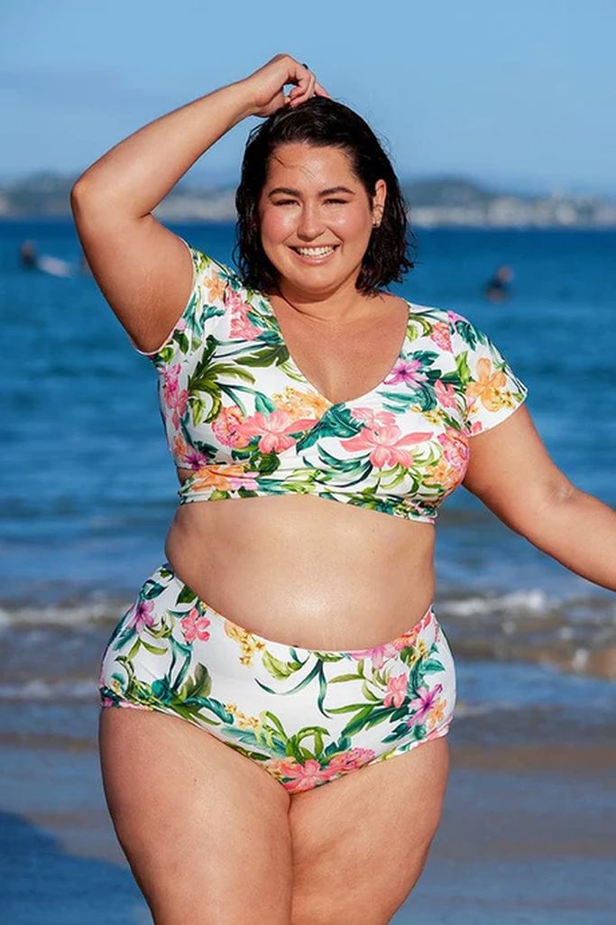 Capriosca High Waisted Pant - Bora Bora White