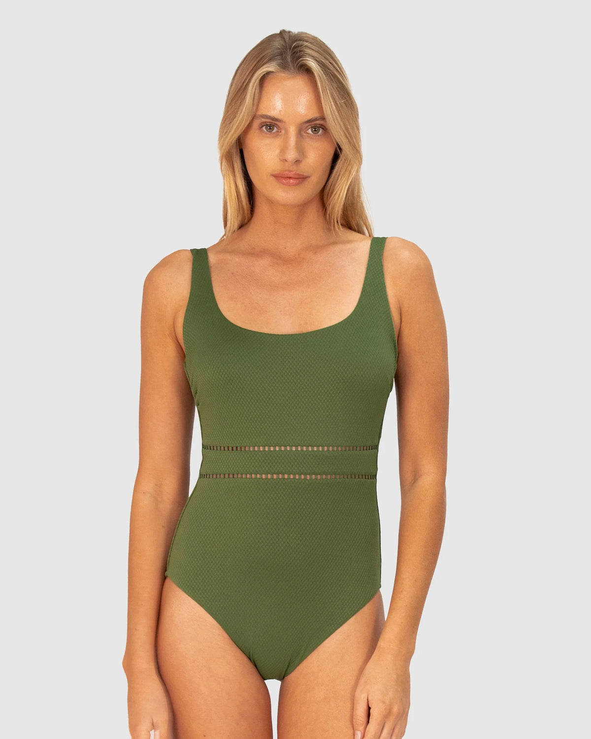 Baku D-E Square Neck One Piece - Rococco