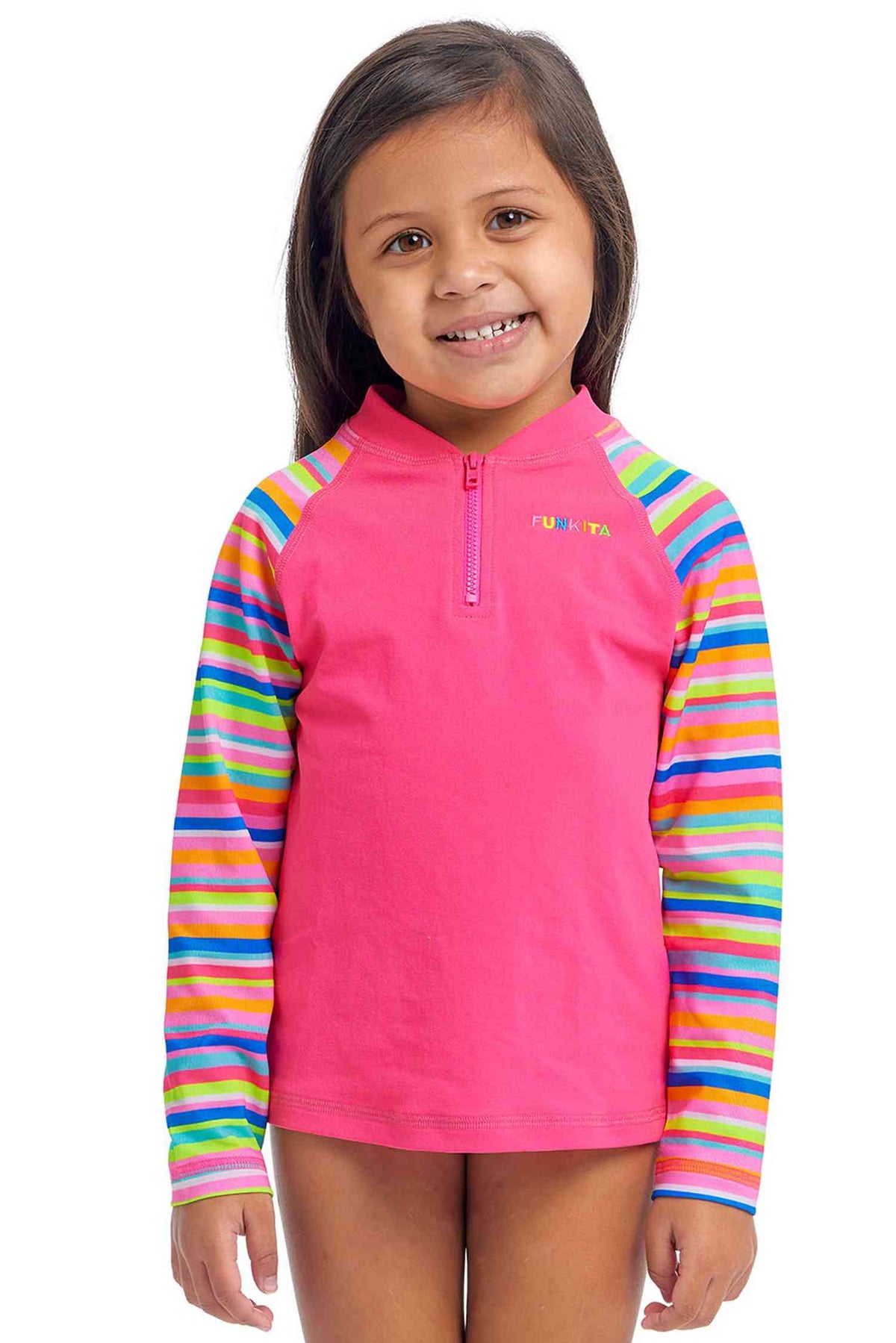 Funkita Toddler Girls Zippy Rash Vest - Join The Line