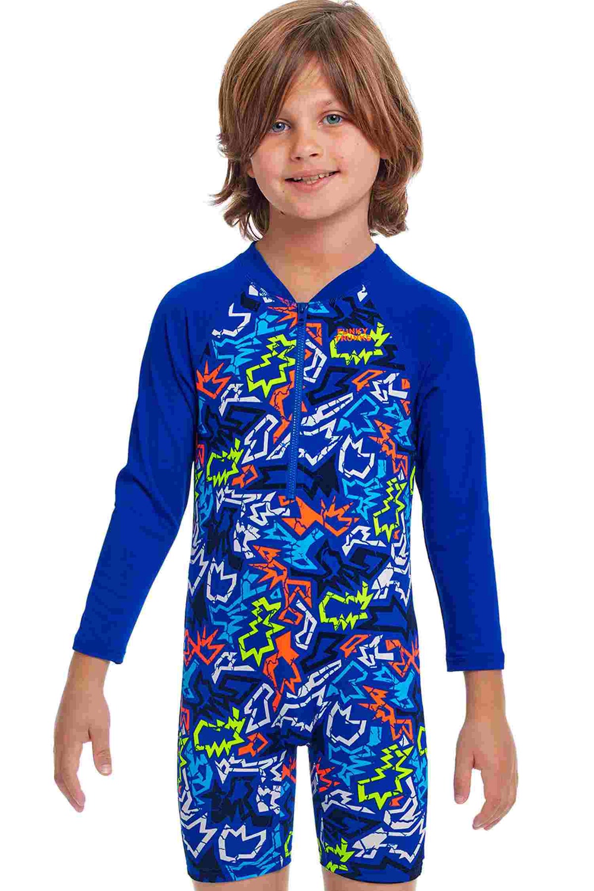 Funky Trunks Toddler Boys Go Jump Suit - Broken Hearts