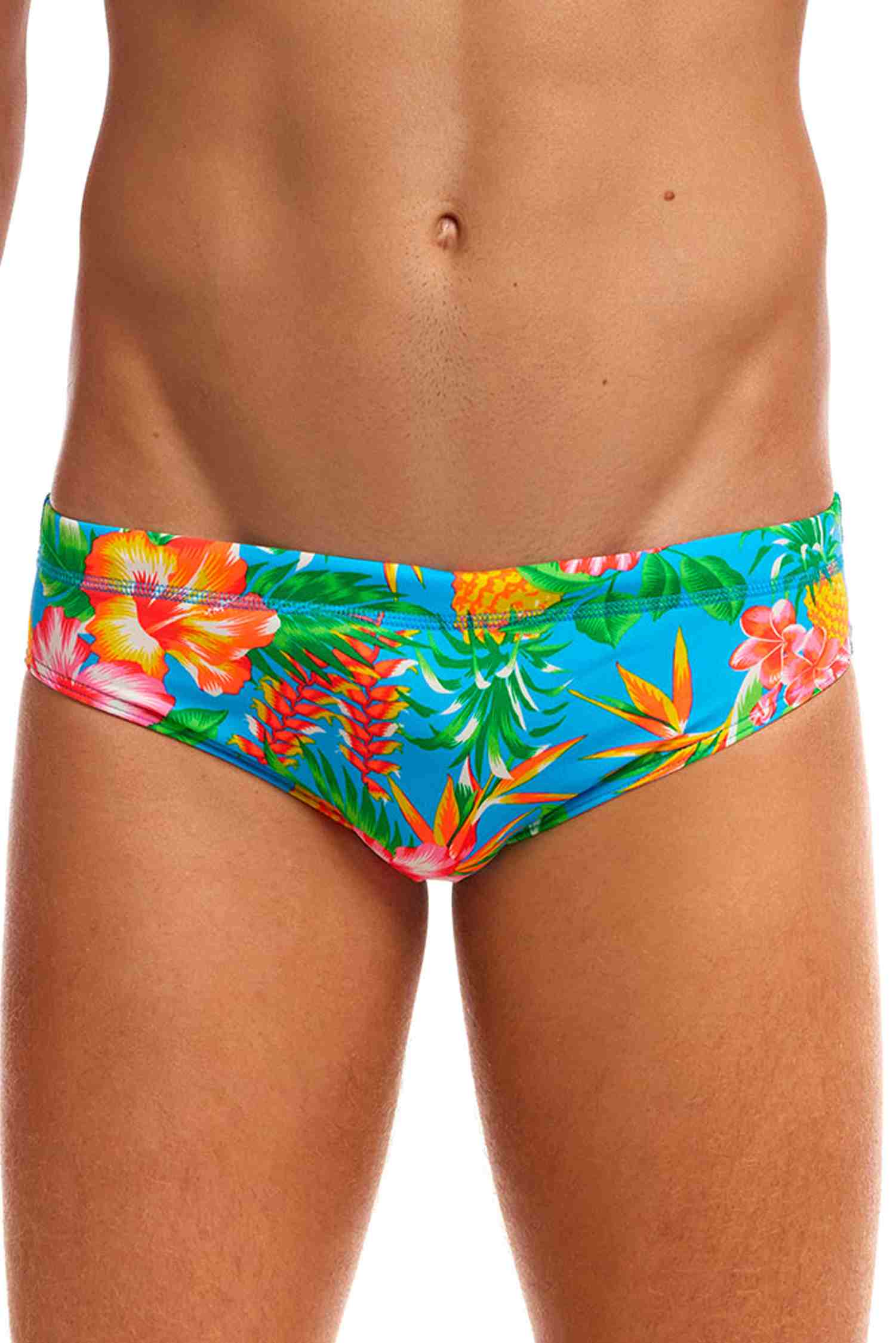 Funky Trunks Mens Classic Brief - Blue Hawaii