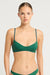 Bond-eye Reversible Mae Crop - Petrol Blue/Forest