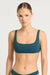 Bond-eye Reversible Quinn Crop - Petrol Blue/Forest