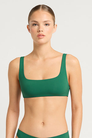 Bond-eye Reversible Quinn Crop - Petrol Blue/Forest