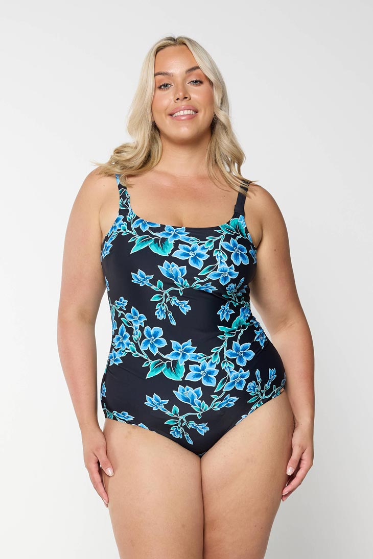 Capriosca Tank One Piece - Bahamas Blue