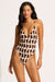 Seafolly V Neck One Piece - Secret Garden