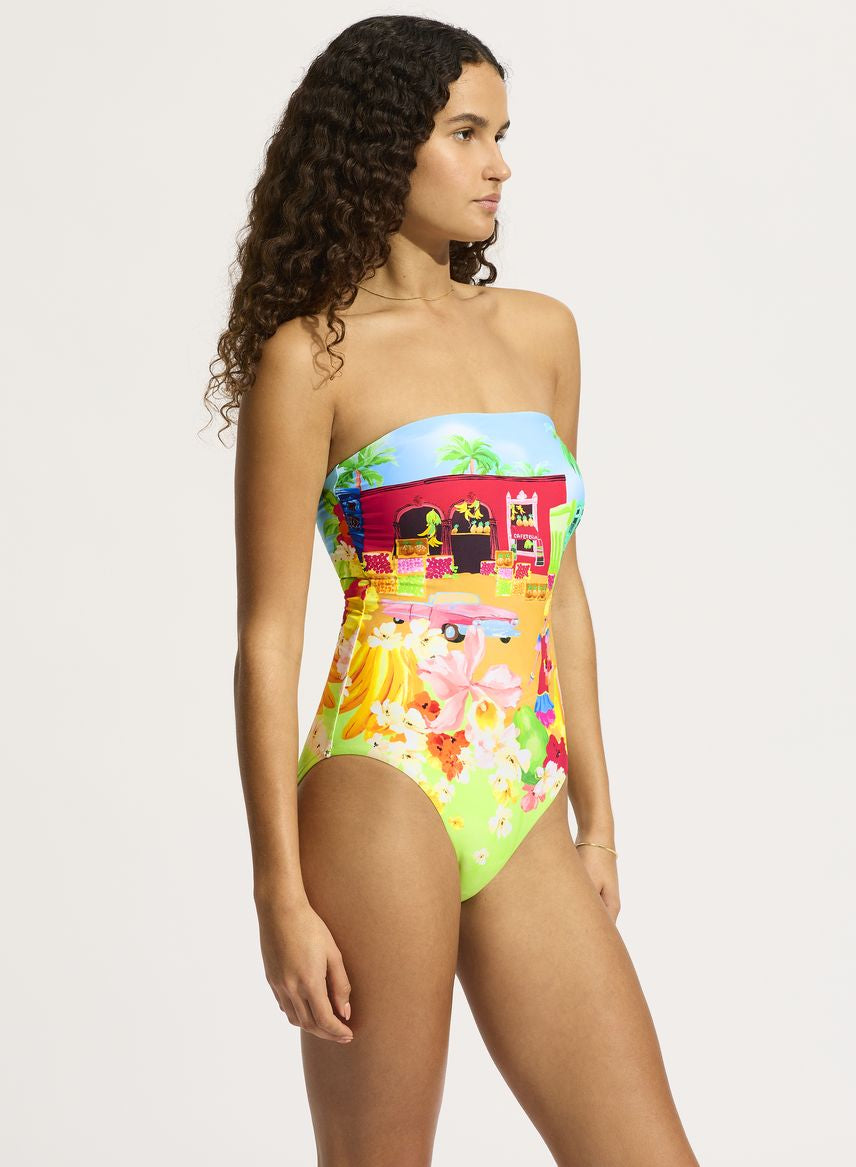 Seafolly Bandeau One Piece - Cuba