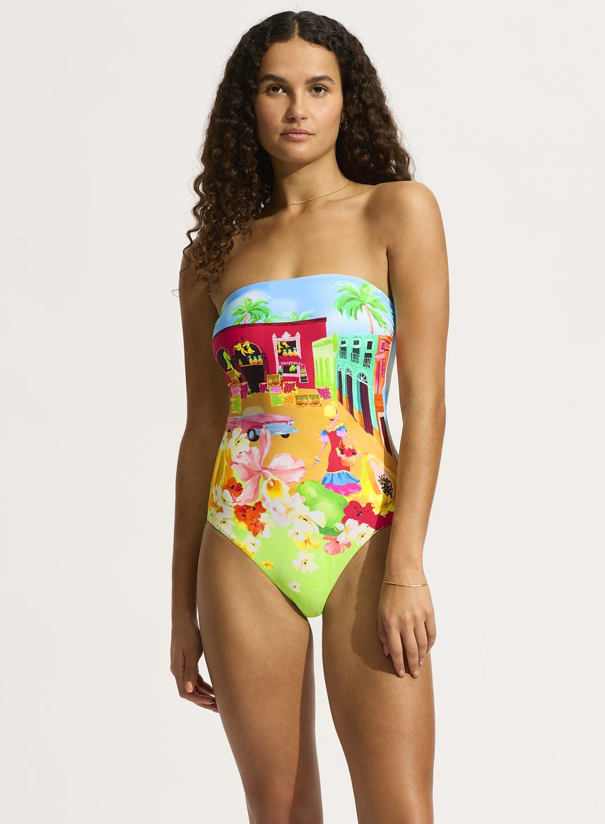 Seafolly Bandeau One Piece - Cuba
