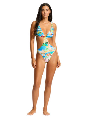 Seafolly Cut Out One Piece - South Pacific