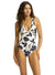 Seafolly Deep V Neck One Piece - Rococo