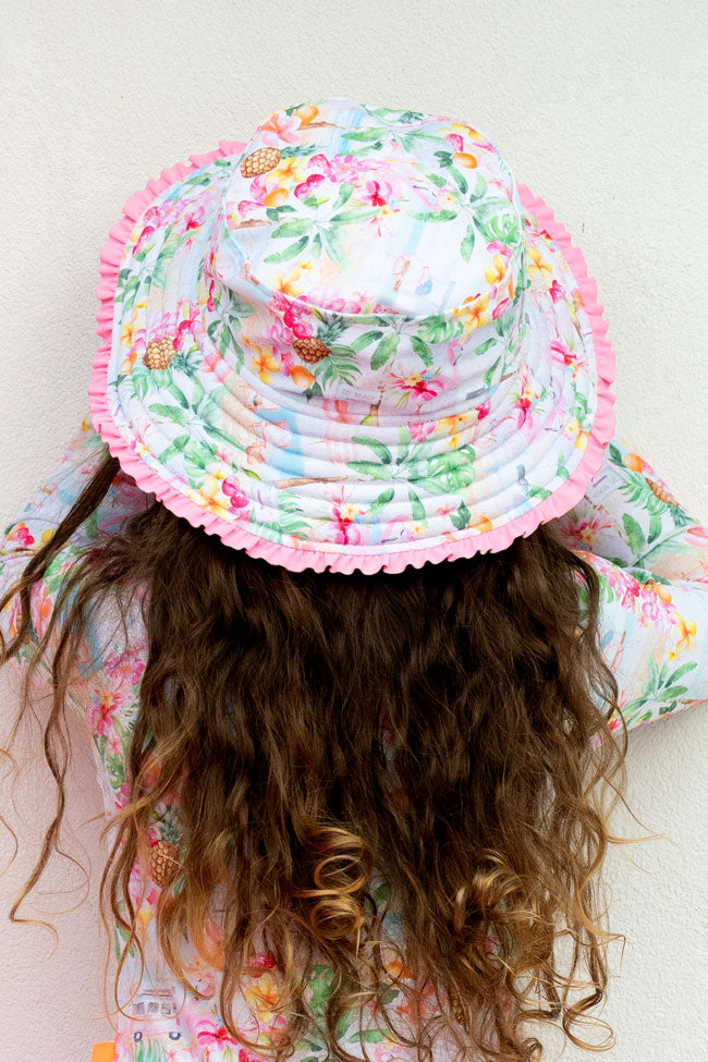 Salty Ink Toddler Girls Sunhat - Miss Vacay