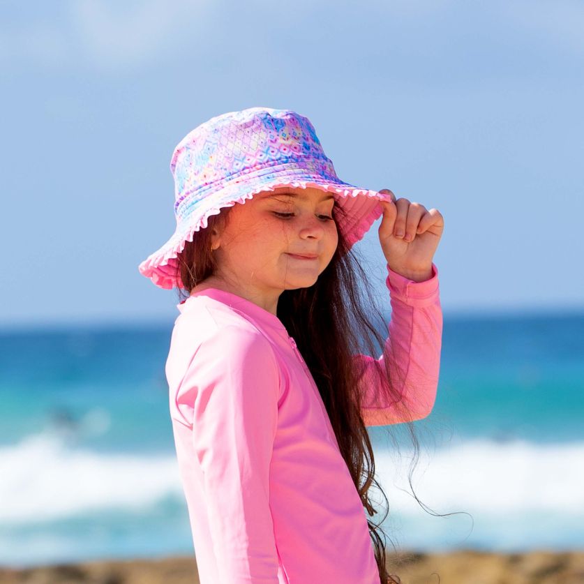 Salty Ink Little Girls Sunhat - Miss Sweetie
