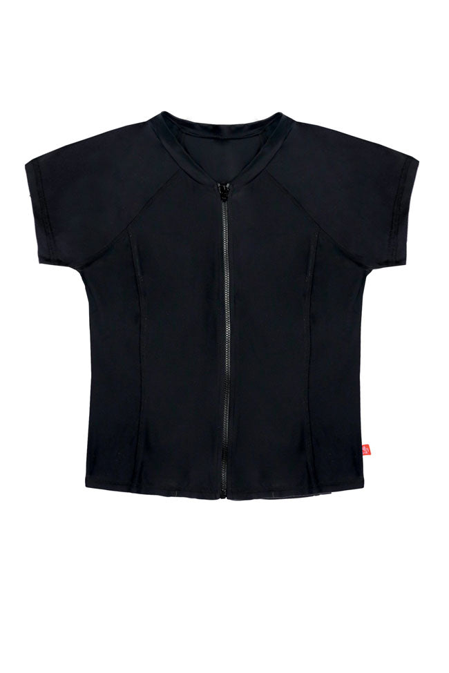 Salty Ink Girls Short Sleeve Rashvest - Salty Plains