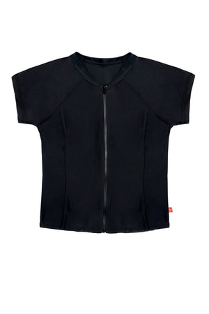 Salty Ink Girls Short Sleeve Rashvest - Salty Plains