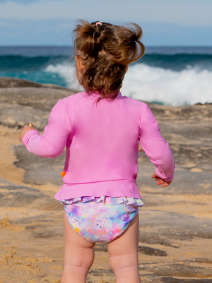 Salty Ink Little Girls Swim Pant - Miss Sea Princess