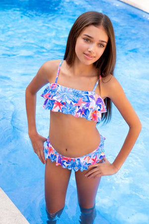 Salty Ink Girls Tube Bikini Set - Kokomo