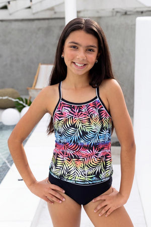 Salty Ink Girls Singlet Bikini - Vivad Jungle